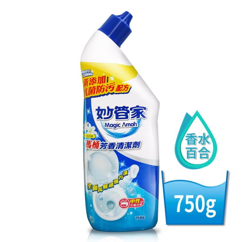 妙管家芳香浴廁清潔劑(香水百合香 / 750g×12瓶)