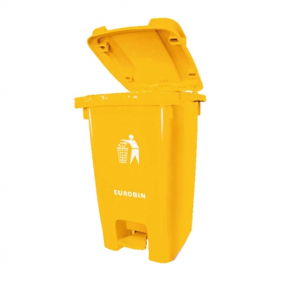 E60腳踏垃圾桶（黃色 / 60公升）