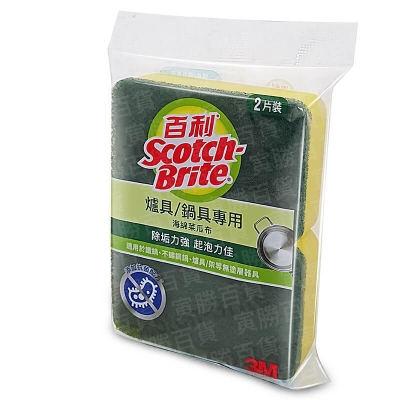 3M餐廚專用海綿菜瓜布（74S-2MU）