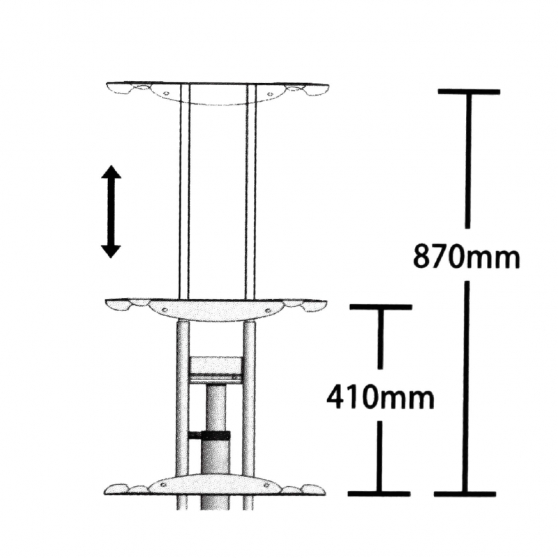 TR-303不鏽鋼夾式面板斜放架