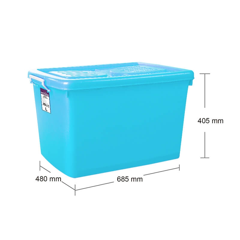 C800彩瓷滑輪整理箱-L